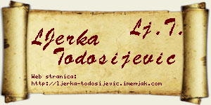 LJerka Todosijević vizit kartica